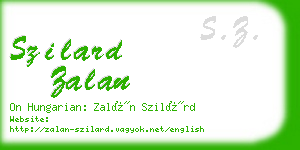 szilard zalan business card